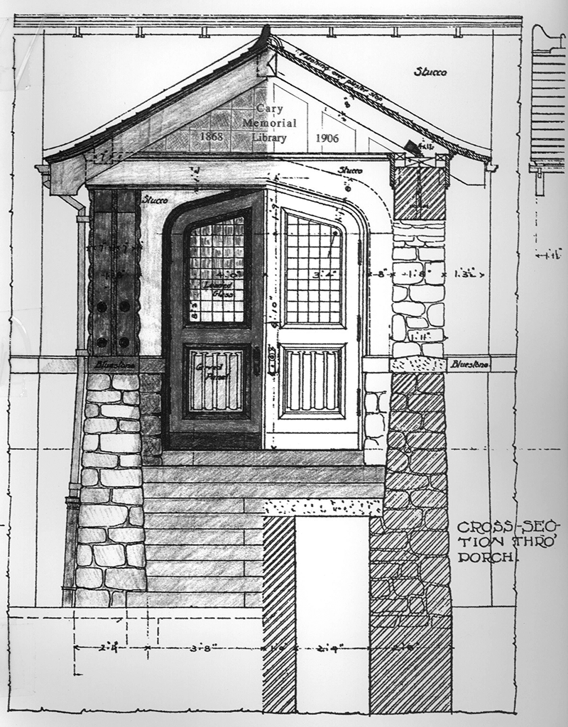 Blueprint for front porch