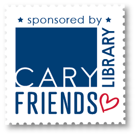 Friends of Cary Library stamp logo