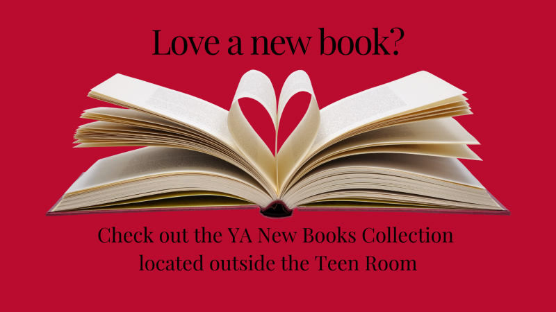 Love a new book? Check out the YA New Books Collection located outside the Teen Room