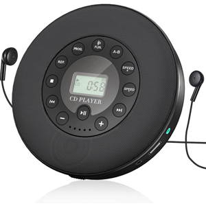 Digital CD Player (with speaker) shown with headphones