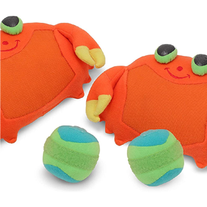 Two Velcro balls and two crab mitts
