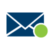 Envelope with notification icon